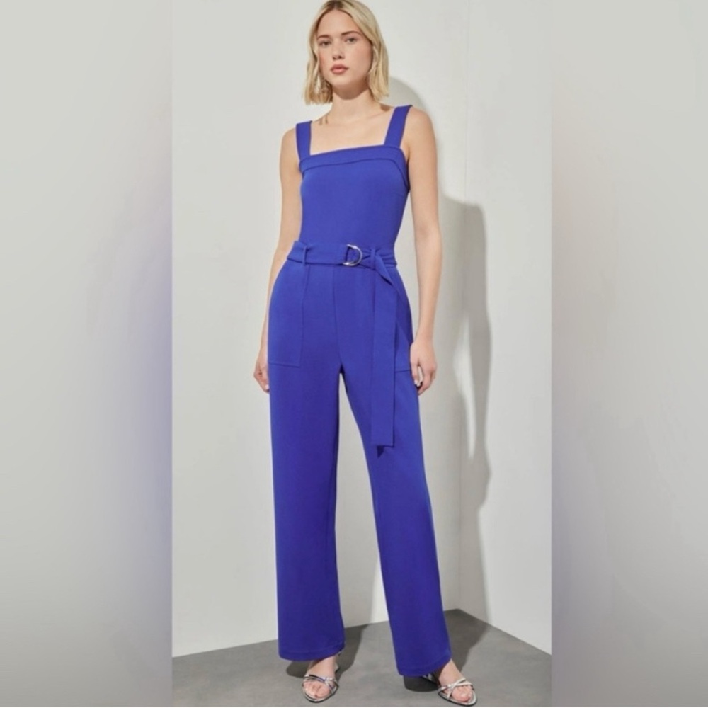 NWT Ming Wang Jumpsuit Sleeveless, Royal Blue Sapphire Medium 10/12